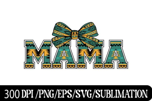 Boho Western Mama Design for Graphics & T-Shirt Designs