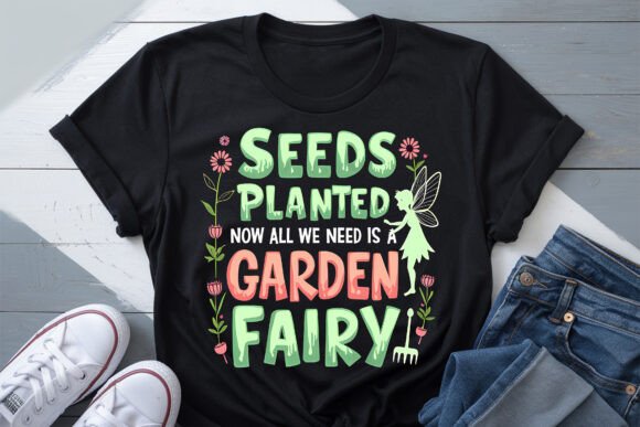 Gardening, Gardener, Garden Fairy PNG: Graphics & T-Shirt Designs