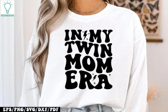 In My Twin Mom Era Retro SVG: Graphics for T-Shirt Designs