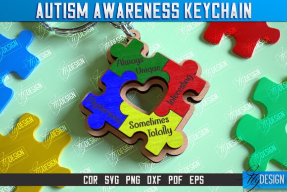 Laser Cutting Keychains: Autism SVG Review