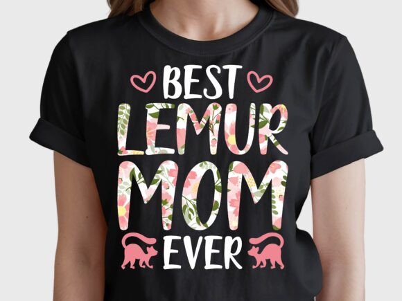 Lemur Mom Graphics for T-Shirt Designs