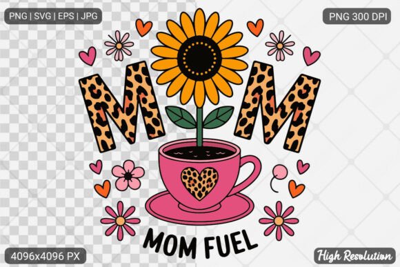 Mom Coffee Graphics & Illustrations Review