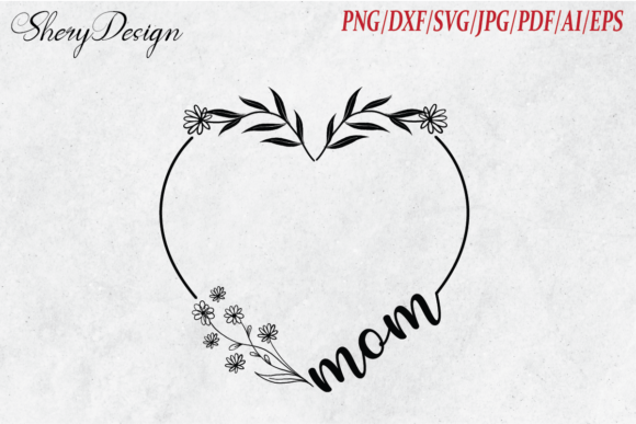 Mom Flower Heart: A Designer's Take on Mother's Day Embroidery