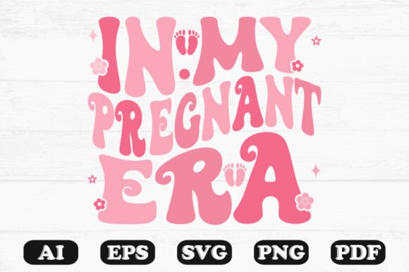 Pink Pregnancy Shirt Graphics for T-Shirt Designs
