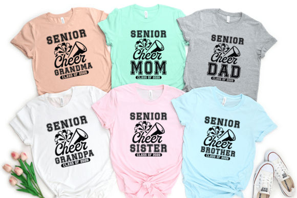 Senior Cheer 2026 SVG: Graphics for T-Shirt Designs