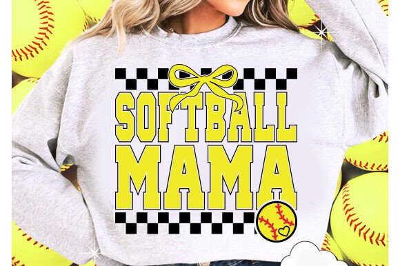 Softball Mama SVG: A Designer's Take on Varsity Style